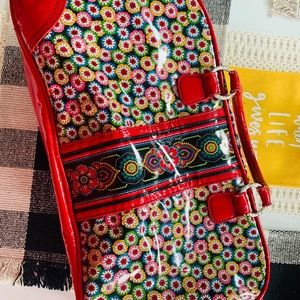 Vera Bradley Frill Red Symphony in Hue Duffel